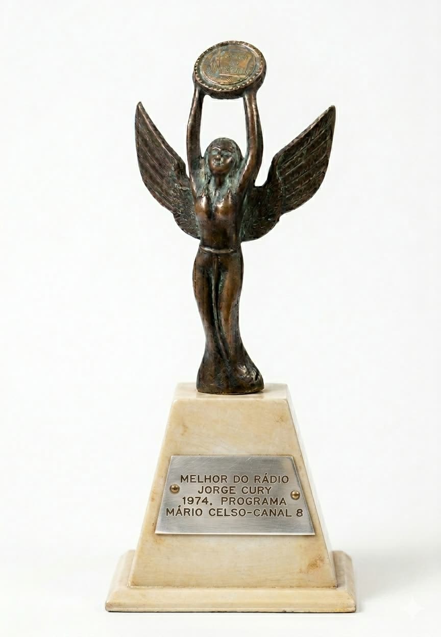 Troféu “Melhor do Rádio” — Jorge Cury, 1974, Programa Mário Celso, Canal 6.